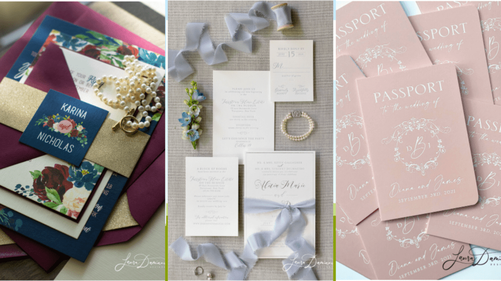 Exceptional wedding invitations, elegant wedding invitations • Romantic  Wedding Invites • Handmade wedding Stationery, destination